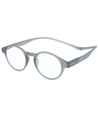 Montana Eyewear MR60C Magnetic Reader - grey +2.50 Dpt. Grey + 2.50 dpt