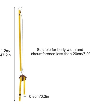 Buy Dongker Adjustable Leather Turtle Tableware & Leash | Premium Turtle Control Rope for Walking Pets - Yellow - Buy Online on GoSupps.com