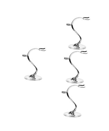 Angoily 4 Pieces Razor Holder Desktop Brush Holder Man Zinc Alloy