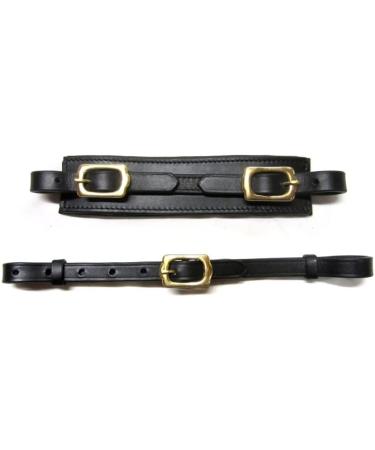 Buy PS Horse Articles Noseband Set - Padded Soft Leather with Chin Strap - Brown & Silver Fittings for Enhanced Comfort and Style - Buy Online on GoSupps.com