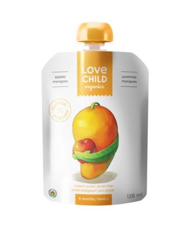 Love Child Organic Purees - Super Blends - Apples & Mangoes (12x128ml)