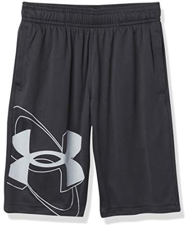 Under Armour Boys' Prototype 2.0 Shorts Black (001)/Mod Gray Large