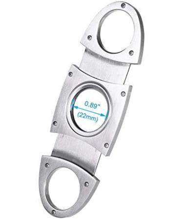 PIPITA Cigar Cutters 2pcs/Pack Stainless Steel Super Sharp Guillotine Cutter with Double Blades Perfect for Cigars Portable with bag - Buy Online on GoSupps.com