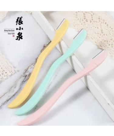 ZHANGXIAOQUAN LINGYUE 3 Pcs Eyebrow Shaver Eyebrow Shave Hair Removal Blades Trimmer Shaper Remover Beauty Knife for Women(PINK YELLOW GREEN) - Buy Online on GoSupps.com