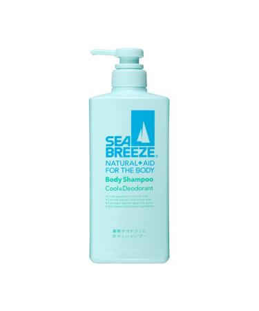 Sea Breeze Body Shampoo Cool & Deodorant - 600ml (Green Tea Set)