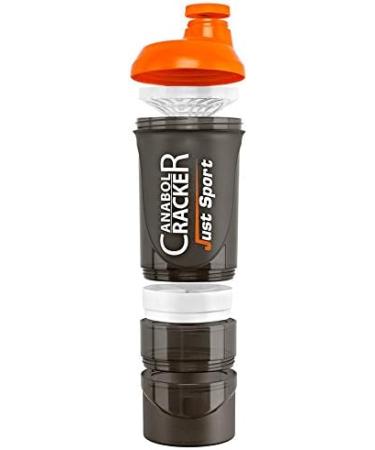 Anabol Cracker Protein Shaker 600+350ml | Scale for Whey & BCAA | Divided Capsule & Powder Compartment - International Shipping - Buy Online on GoSupps.com