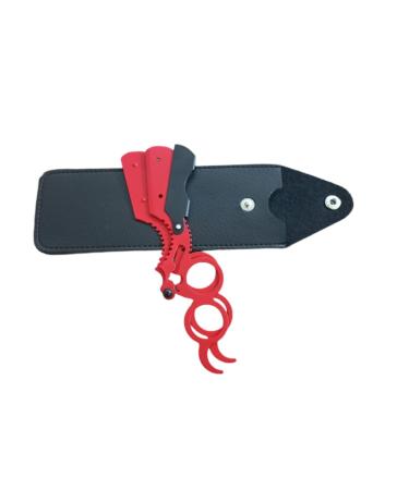 Stainless Steel Double Ring Barber Razor - Beard Trimmer with Safety Pouch for Men & Women | Personal Care & Salon Use - Buy Online on GoSupps.com