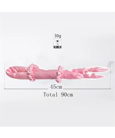 Lazy Curling Rod Headband Set - Heatless Hair Curler, Pink - Buy Online on GoSupps.com