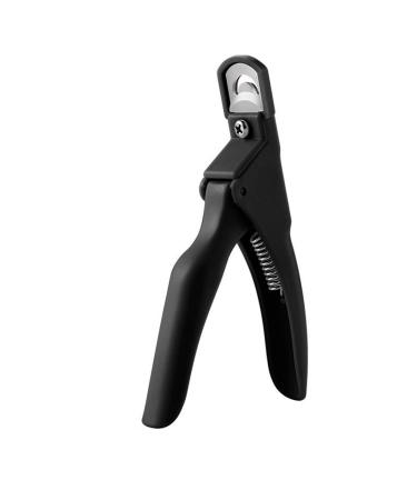 Nail Art Tips Clipper Trimmer Scissors Round Edge Finger Cutter Flase Nail Manicure Tool Nail Clippers Professional Trimmer(Svart)