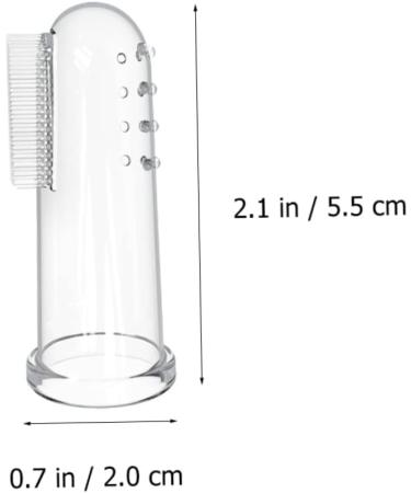 JEWEDECO 10 Sets Finger Brush Finger Cot - Toddler Travel Toys & Teether - Pet Toys & Baby Pacifier - Teeth Cleaning Tool - Buy Online on GoSupps.com