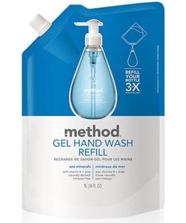 Buy Gel Hand Wash Refill - Sea Minerals 34 oz Pouch | Eco-Friendly & Convenient 6/Carton - International Shipping Available - Buy Online on GoSupps.com