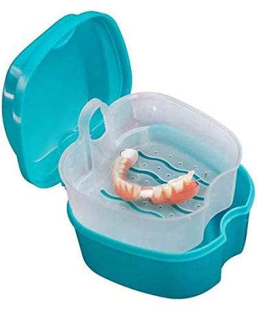 Proses Suitcase: Prosthesis Cups & Bath Box Storage for False Teeth - Travel-Friendly Blue Container with Sieve - Buy Online on GoSupps.com