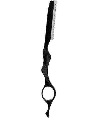 Professional Stainless Steel Hair Effilant Knife - Hair Cutting Agent for Salons & Home Use (Black) - Ideal for Men & Women - Buy Online on GoSupps.com