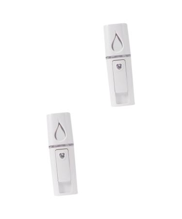 FOYTOKI 2 Pcs Steamer Facial Mister Portable Sprayer Hunidifier Humidifiers Face Moisturizing White