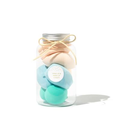 CHADO Makeup Sponge Jar - Set of 7 Reusable Blending Sponges for Professional Makeup Application