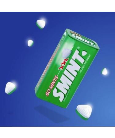 8 x Smint XXL Spearmint Sugar Free Mints - Helps keep Teeth Clean And Mouth Fresh - Buy Online on GoSupps.com