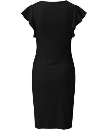 Briskorry V-Neck Floral Summer Dresses for Women | Elegant Bustier Festival Party Dresses with Ruffled Hems & Sleeves - Buy Online on GoSupps.com