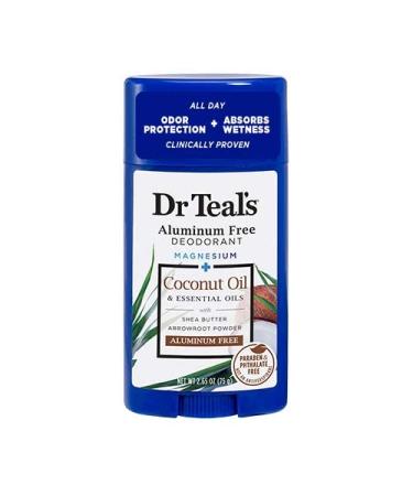 Dr. Teals Deodorant Gift Set - Eucalyptus & Coconut Oil 2 Pack - Shea Butter, Magnesium, Essential Oils - Absorbs Moisture, Promotes Clean & Healthy Skin - Buy Online on GoSupps.com