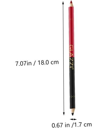 VINTORKY 12pcs Lip Liner Eyeliner Natural Pen Makeup Lip Liner Makeup Supplies Eyebrow Pencil Black Wood - Buy Online on GoSupps.com