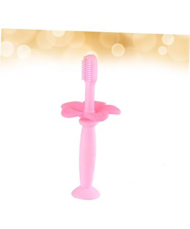 Frcolor Silicone Baby Toothbrush - 1 Pack Pink | Infant Oral Care & Training Toothbrush - Buy Online on GoSupps.com