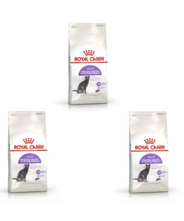ROYAL CANIN Sterilized 37 | Pack of 3 | 3 x 400g | Dry Food for Sterilized Cats (1 to 7 years) | To Maintain An Ideal Body W