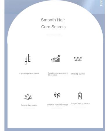 2 in 1 Cordless Hair Straighteners & Curlers - USB Rechargeable Travel Mini Hair Styling Device in White - Buy Online on GoSupps.com