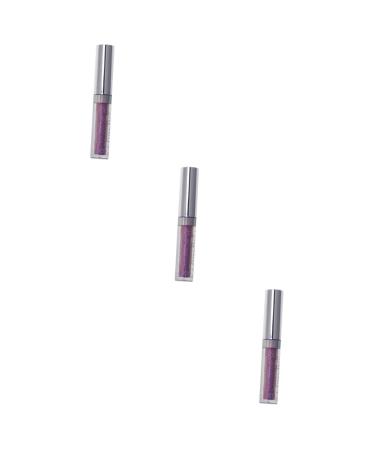 FOMIYES Purple Eyeliner 3pcs Eyeshadow Glitter Liquid Eyeliners Sparkling Eyeliner Glow Eye Powder Eye Shadow Diamond
