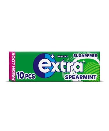 2 Full Packs of WRIGLEY'S EXTRA Chewing Gum (60 Single Packs) Spearmint