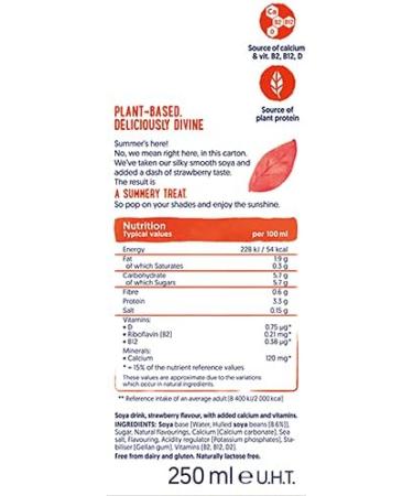 Alpro Soya Growing-Up Plant-Based Long Life Drink Vegan and Dairy Free 3 x 250 ml (Pack of 5) & SOYA Strawberry Plant-Based Long Life Drink Vegan & Dairy Free 250 ml (Pack of 15) + SLong Life Drink 250 ml - Buy Online on GoSupps.com