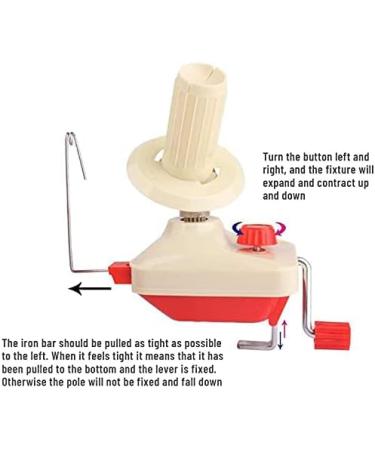 Yarn Winder - Hand Operated Knitting Wool Ball Winder with Swift Table Top Holder - 180x135x100mm - Buy Online on GoSupps.com