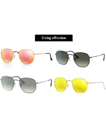 Replacement Temple Tips Temple Arms for Ray-Ban Aviator RB3025 3025 Sunglasses Repair Kit with Screws Screwdriver (Gold) (Gold)temple Arms+(clear)temple Tips - Buy Online on GoSupps.com