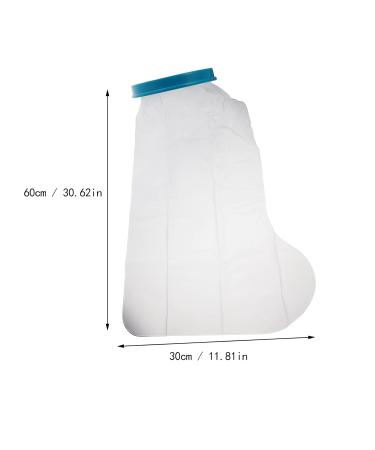 DOITOOL Foot Sleeve for Shower - White Waterproof Leg Cast Cover for Injured Foot - Buy Online on GoSupps.com
