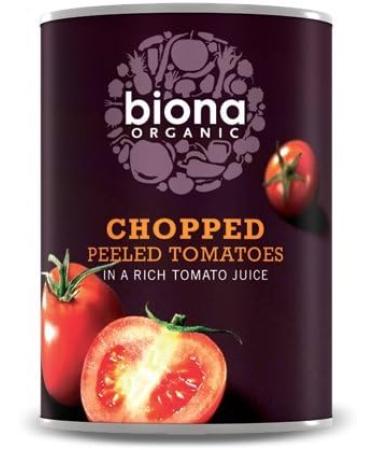  Biona Biona Pack of 10 Organic Peeled Tomatoes 400g - Buy Online on GoSupps.com