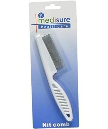 Medisure Fine-Toothed Handled Lice & Nit Comb - Effective Head Lice Removal Tool - Buy Online on GoSupps.com
