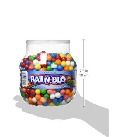 Rain-Blo Bubble Gum Balls 53 oz Jar - Classic Assorted Fruit Flavors - Buy Online on GoSupps.com