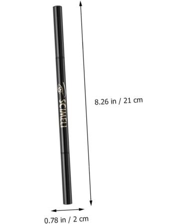 Mipcase Eyebrow Liner 6pcs 2 1 Eyebrow Makeup Tools Lock Cylinder To Rotate Aluminum Brown Eyebrow Pencils - Buy Online on GoSupps.com