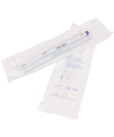 Beauty7 Tattoo Skin Markers Pen - Surgical Tip 0.5mm/1mm Body Art Scribe Tool with Ruler - 1 Pack - Buy Online on GoSupps.com