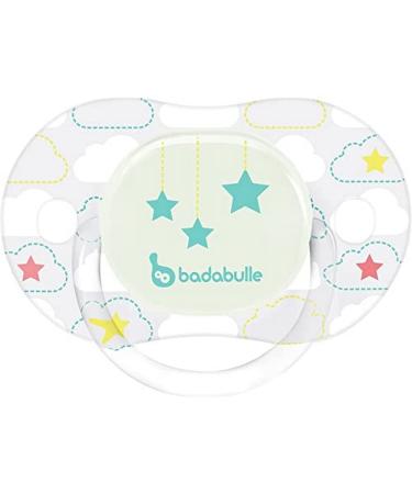 Badabulle B011012 Rotating phosphorescent pacifier white stars
