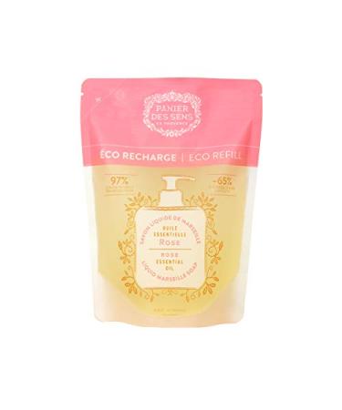 Panier des Sens Rose Liquid Hand Soap Refills - 2x 16.9floz/500ml | Made in France 97% Natural Marseille Soap - Buy Online on GoSupps.com