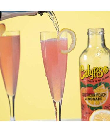Calypso Lemonades 16 Ounce Glass Bottles 6 Pack (Southern Peach Lemonade) - Buy Online on GoSupps.com