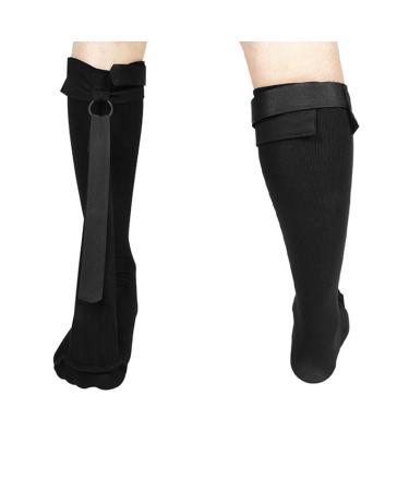 Plantar Fasciitis Sock & Night Splint - Achilles Tendonitis Relief Compression Sleeve for Heel Pain & Arch Support - Large Black Pair - Buy Online on GoSupps.com