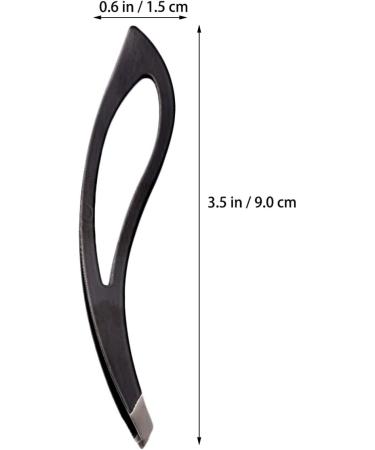 Beaupretty Stainless Steel Eyebrow Tweezers - 2 Pack Hair Removal Tool for Men & Women Perfect for Precision Plucking - Buy Online on GoSupps.com