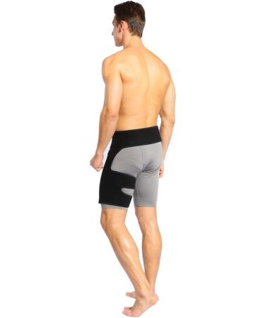 Brrnoo Hip Compression & Groin Wrap - Ultimate Thigh Brace for Sciatic Nerve Pain Relief & Support - Buy Online on GoSupps.com