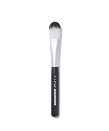 SILSTAR PROFESSIONAL FOUNDATION BRUSH WITH HANDLE MADE OF NATURAL BIRCH WOOD MADE IN KOREA SPB006