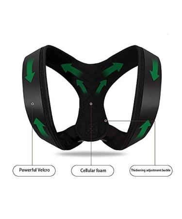 Jalzdieod Clavicle Back Support Shoulder Posture Corrector Men Back Belt M 391729A3 - Buy Online on GoSupps.com
