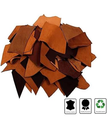 1 lb Large Leather Scrap Bag - Full Grain Cowhide Remnants for Crafts - Mixed Colors - Buy Online on GoSupps.com
