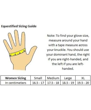 Ladies Equestrian Horse Riding Gloves - Real Leather & Cotton, Black (Medium) - Buy Online on GoSupps.com