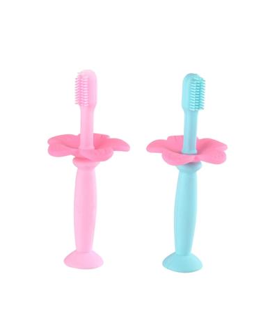 Beaupretty 2st toothbrush made of silicone toothbrushes for children toothbrush silicone toddler toddler toothbrush for infant training baby training toothbrush bristles toothbrush manual