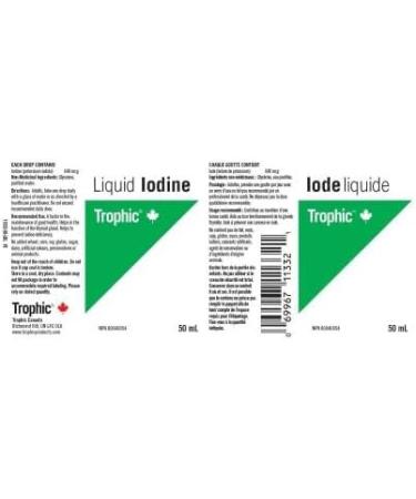 Trophic Iodine (Liquid) 50ml - Buy Online on GoSupps.com