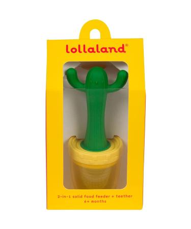 Lollaland 2-in-1 Cactus Fruit Feeder Pacifier for Babies - Food Teethers with Silicone Pouch - Buy Online on GoSupps.com